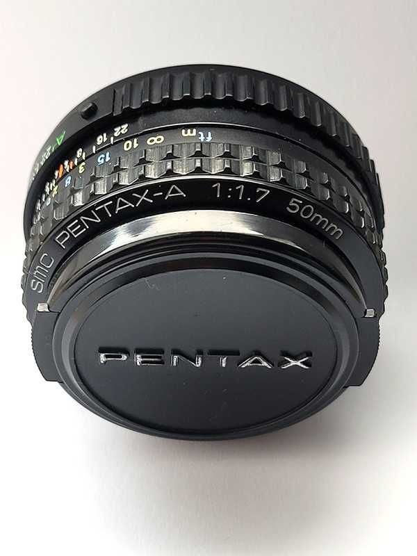Obiektyw  SMC Pentax-A 1:1.7 50mm.