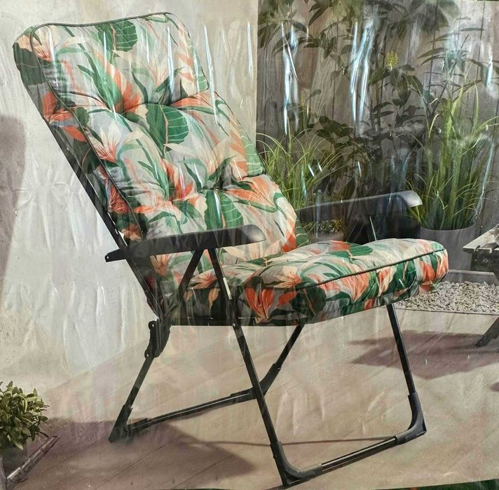 fotel ogrodowy z poduszką kolory rozne z podłokietnikami