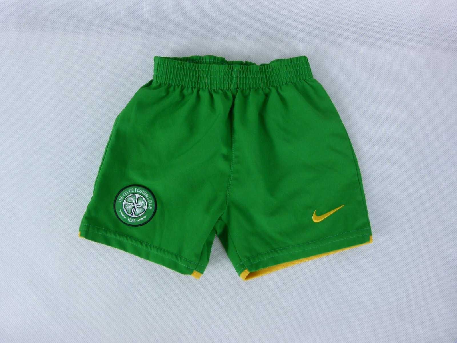 Nike - The Celtic FC sportowe spodenki 3 - 6 msc 62 - 68 cm