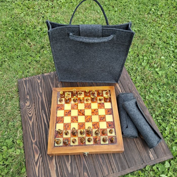 Шахмати з бурштину/янтар шахи