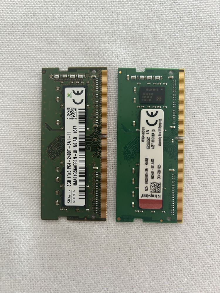 2 kosci pamięci RAM 8 GB 2400MHz DDR4