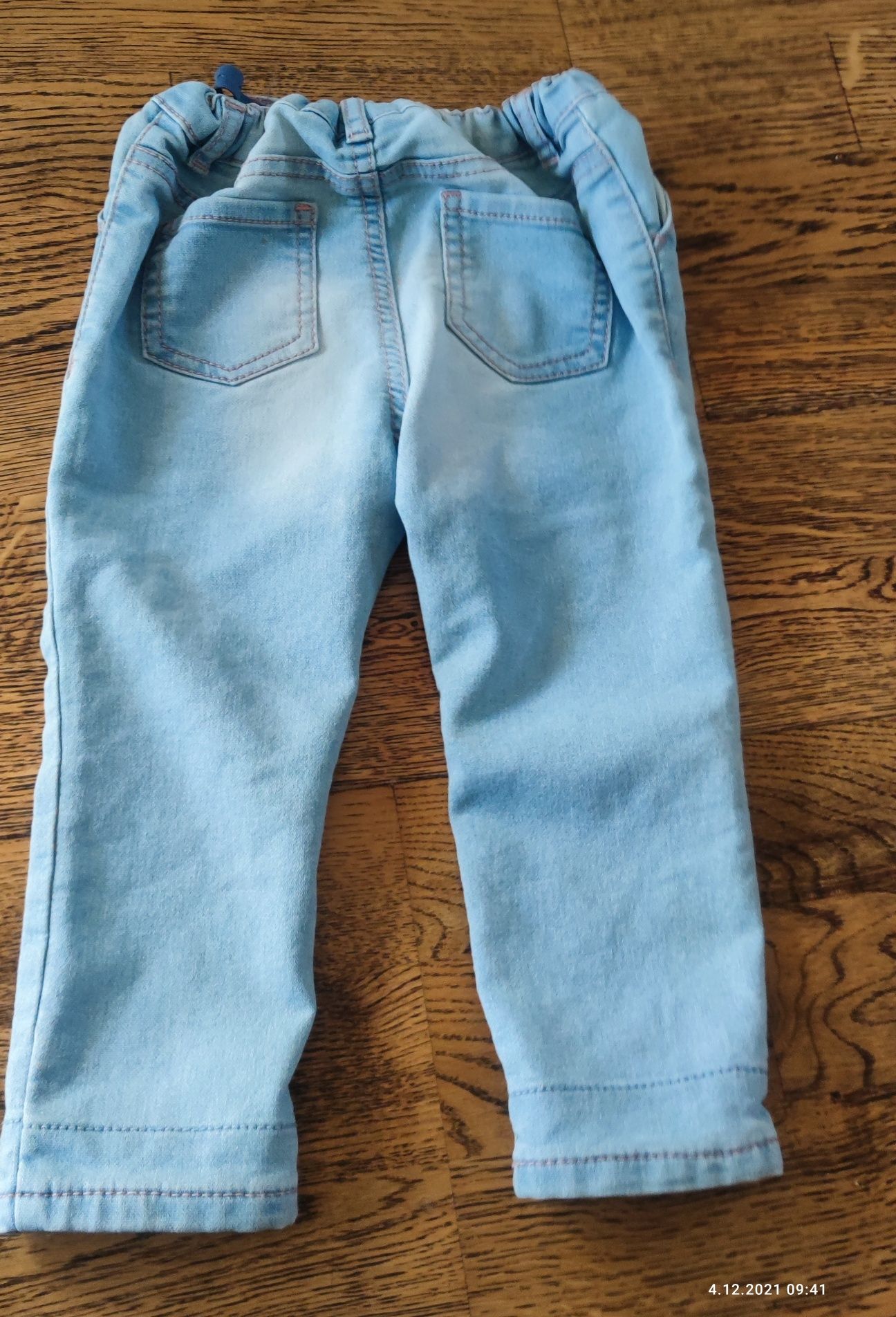 Spodnie jeans dziewczęce 86 jak nowe