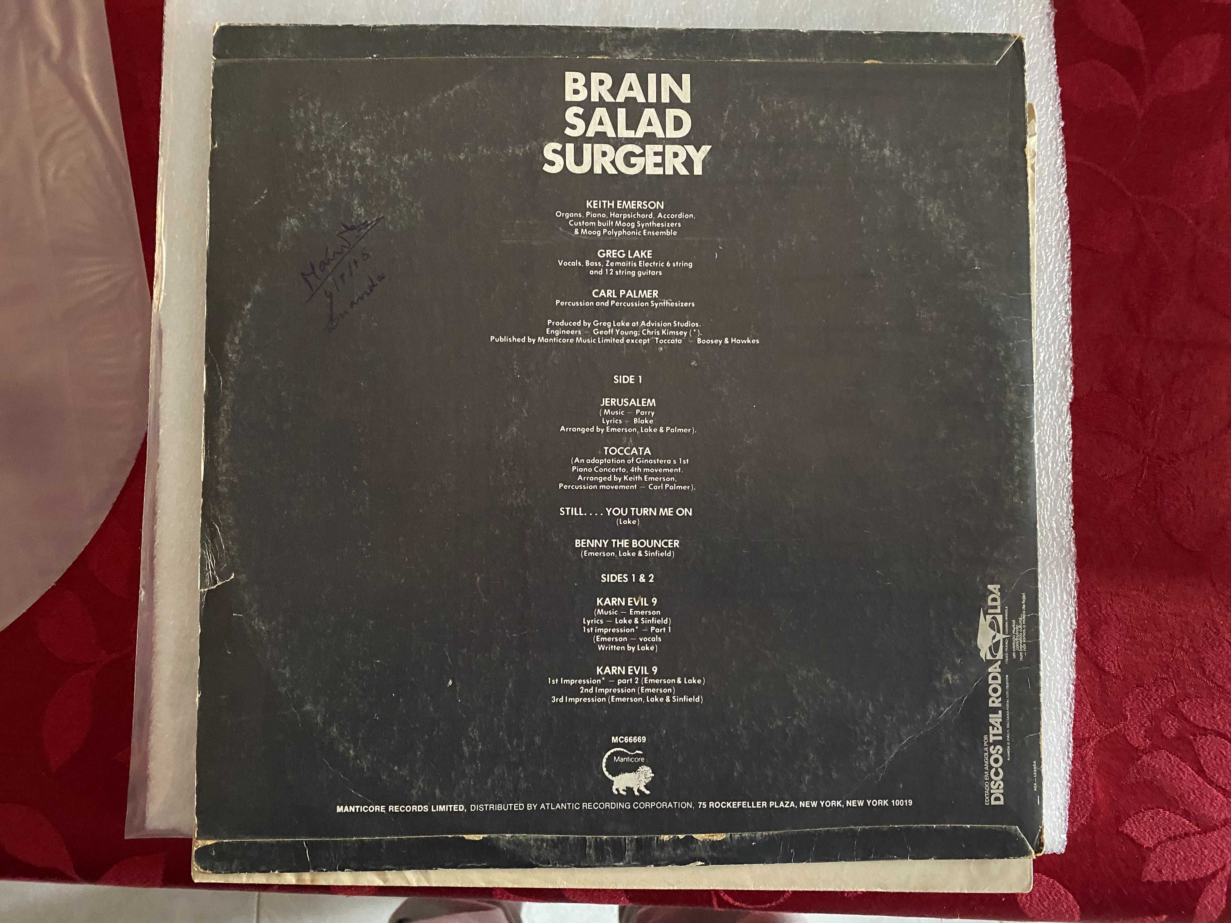 Emerson, Lake & Palmer – Brain Salad Surgery Rara edição Angolana