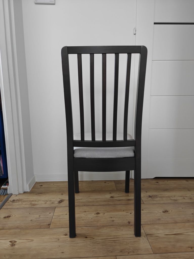 Krzesła drewniane ikea EKEDALEN tapicerowane lite drewno eleganckie
