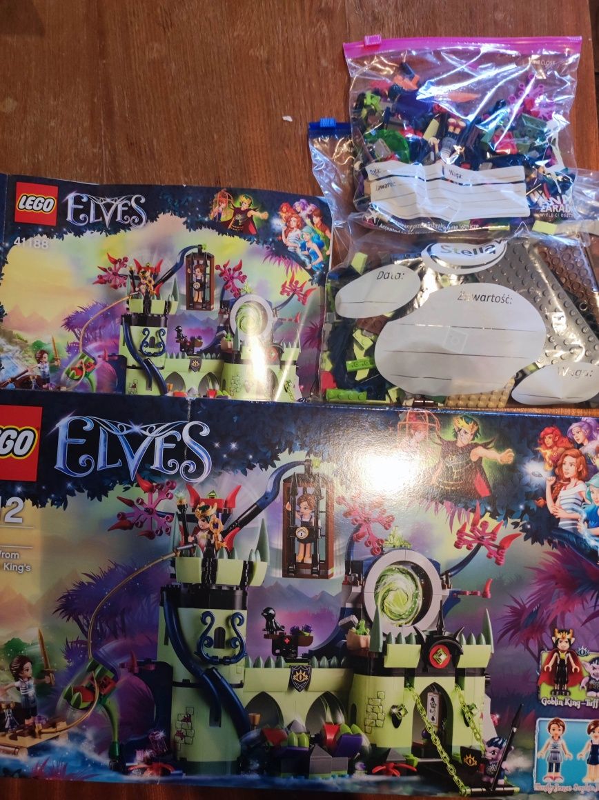 Lego Elves 41188 - Zamek goblinów / komplet + instrukcja+ pudełko