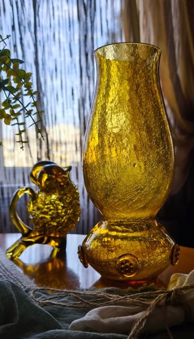 Статуэтка фигурка скульптура подсвечник свічник цветное стекло винтаж