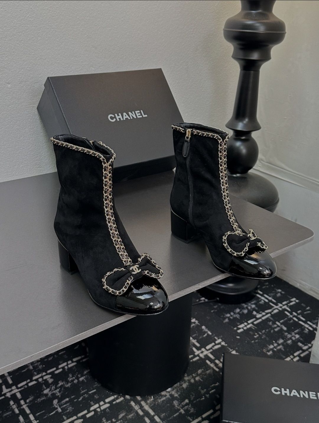 Chanel 24P botki kokarda łańcuch r. 35-41 Wrocław Stare Miasto