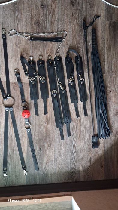 Набор для двоих для игр из натуральной кожи ручной работы