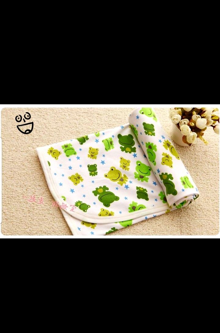 Трикотажное одеяло / покрывало для ребенка/ пеленка после ванны