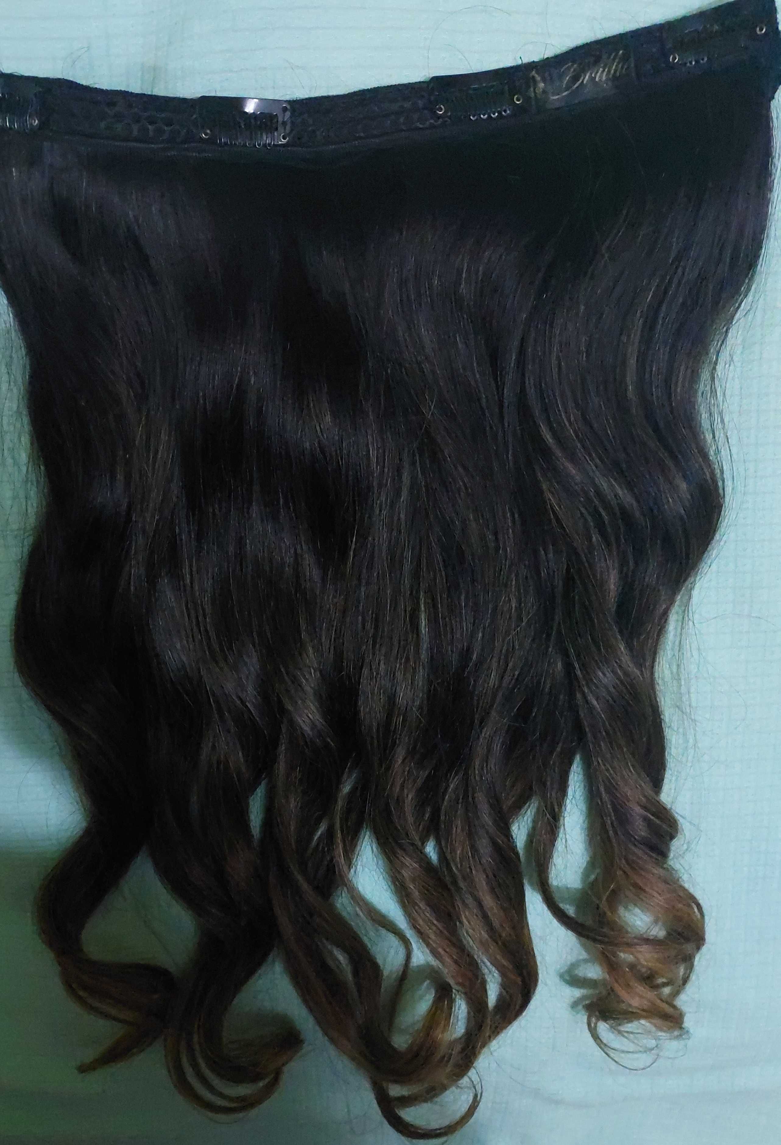 APLIQUE DE TIC-TAC, CABELO HUMANO BRASILEIRO COM OMBRE HAIR