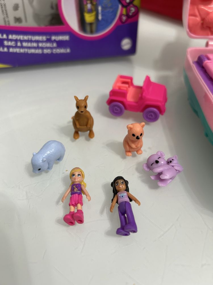 Polly Pocket Koala torebka zestaw akcesoria stan bdb