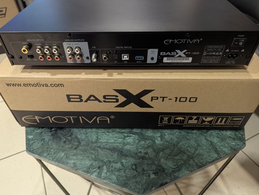 Emotiva PT 100, przed wzmacniacz, phono, dac, radio plus Bluetooth