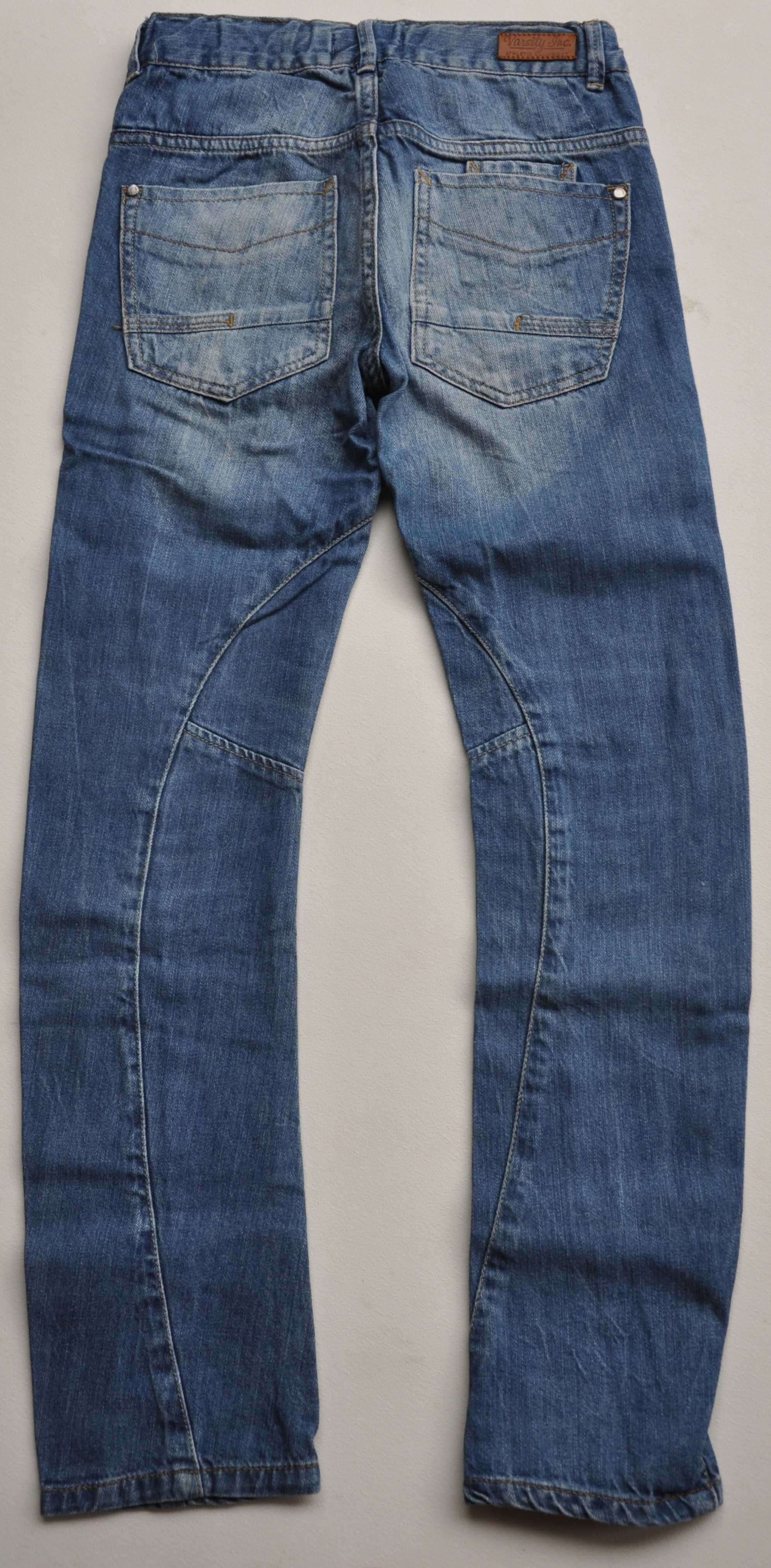 28 RESERVED Spodnie jeansowe skinny niebieskie  r 134 BDB