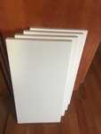 Parapety drewniane wewnetrzne biale