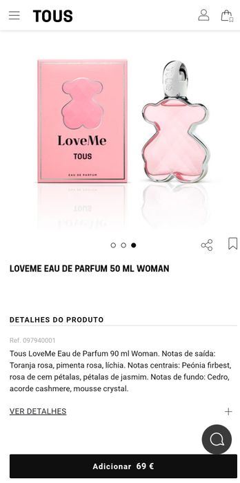 Perfume Tous Love Me, Original! 50ML