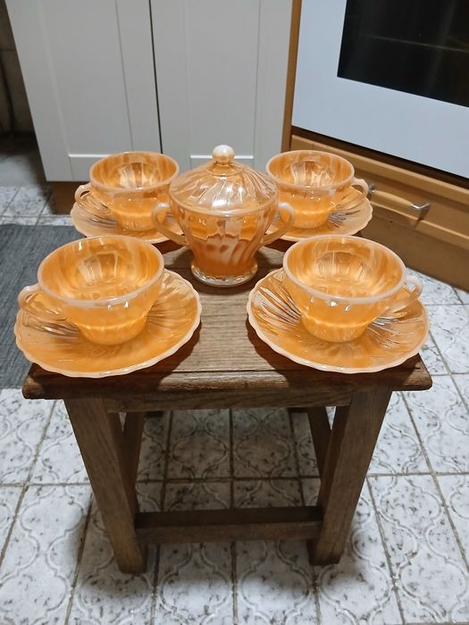 Serviço de chá pirex