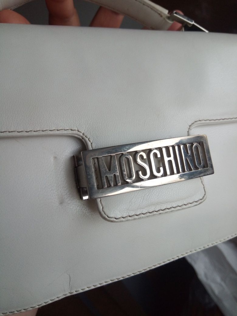 Moschino vintage handbag (mala de mão) branca