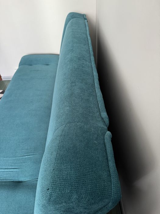 Wersalka rozkładana turkusowa sofa kanapa