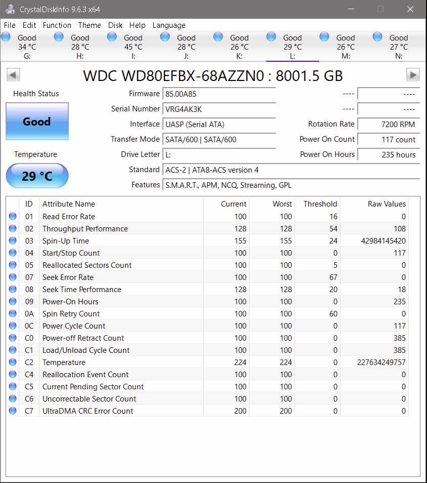 WD Red NAS 8TB почти новый