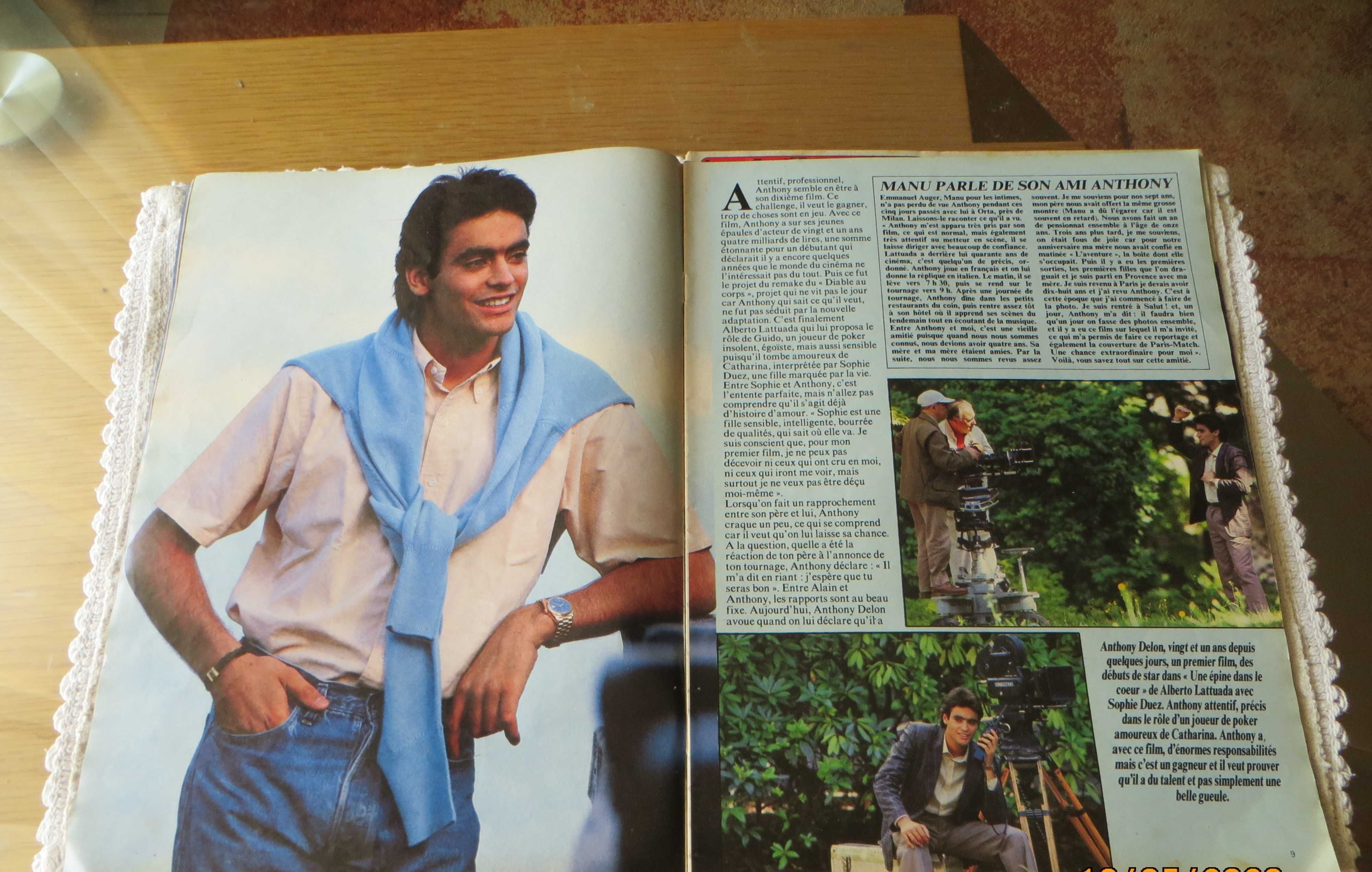 Revista Música  Salut  1985 -  Sting Depache Mode e Michel Sardou