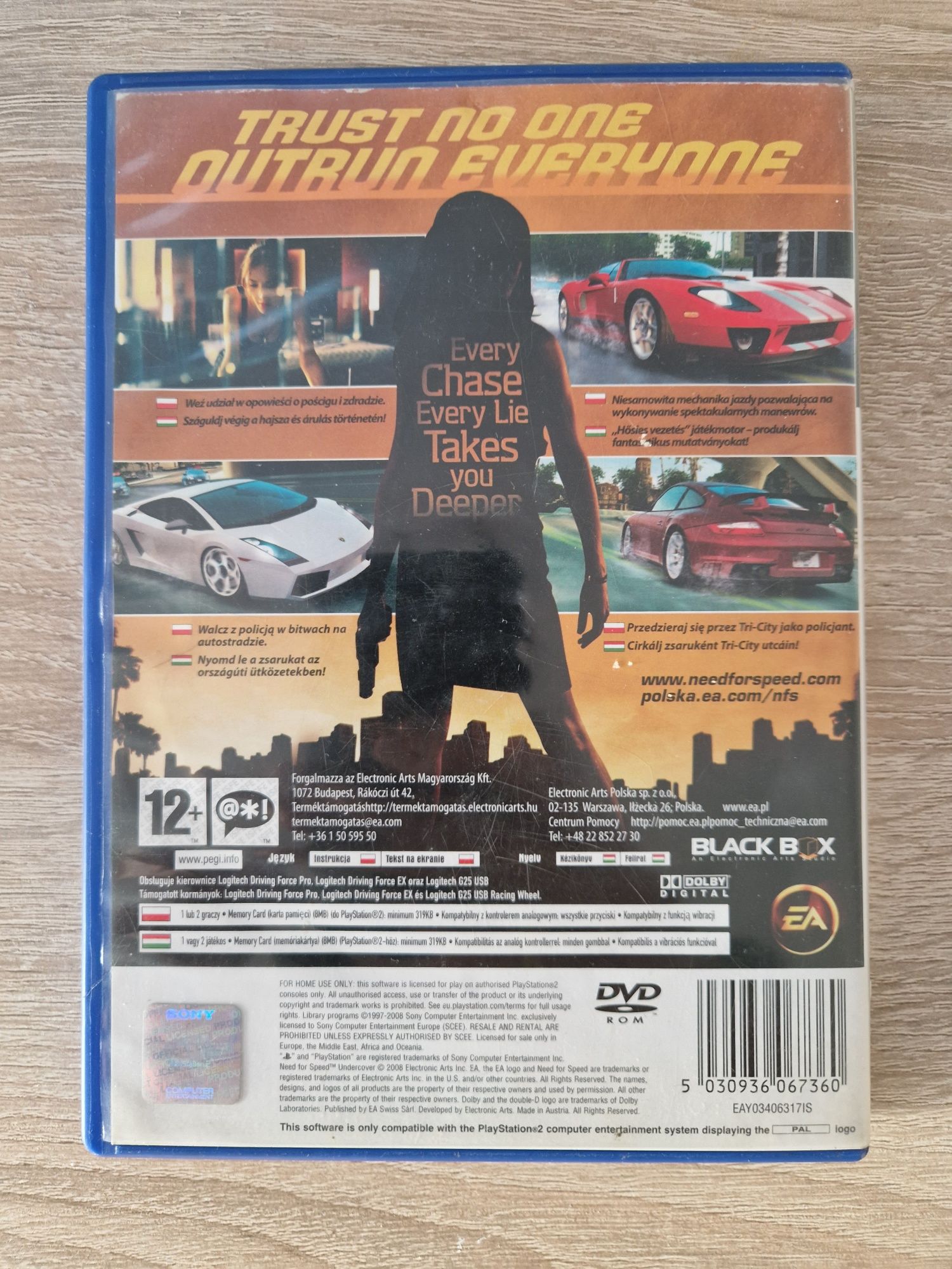 Need For Speed Undercover PlayStation 2 PS2 PL
