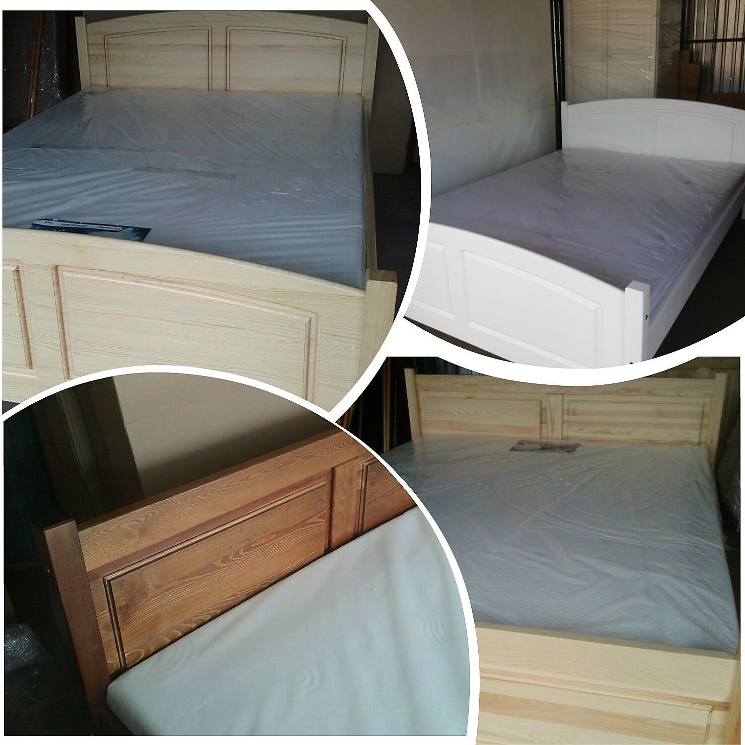 Łóżko 120x200 z materacem drewno sosnowe nowe