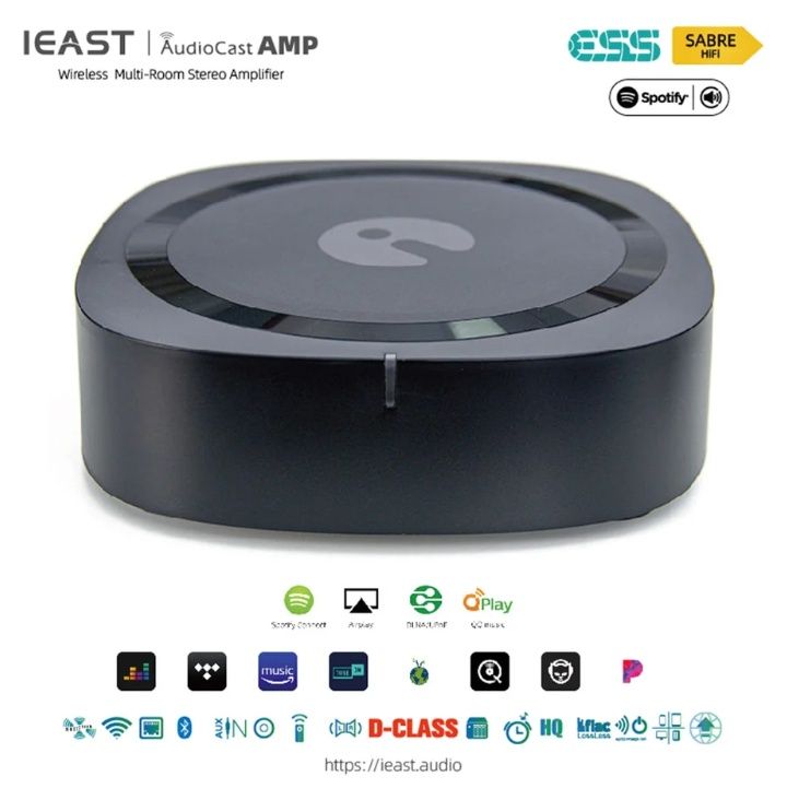 AudioCast AMP80 DAC ESS  2x80Watt Klasa D ,Wi-Fi, Spotify Tidal vTuner