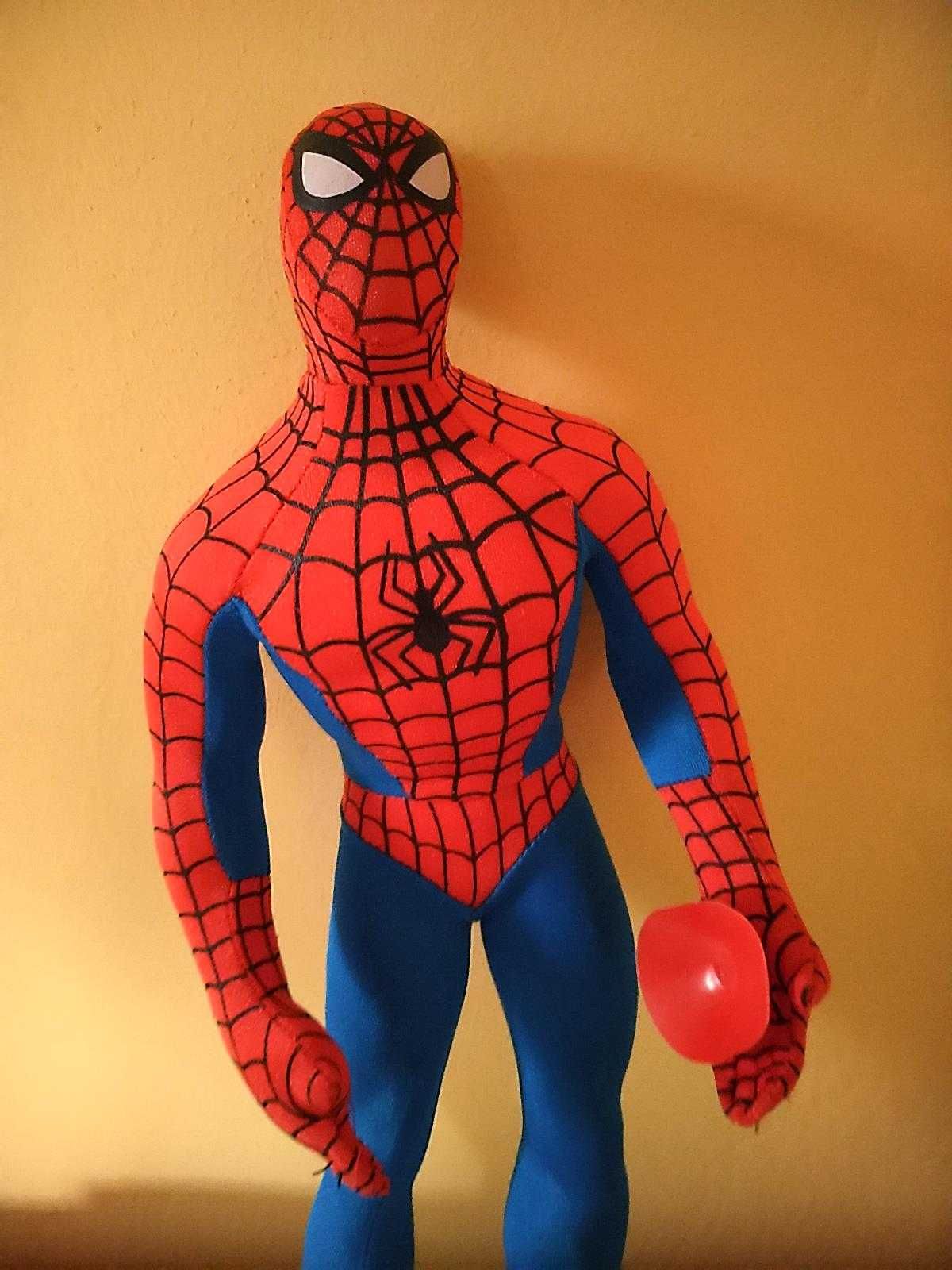 Figurka Spiderman pluszowa 37 cm, vintage Marvel 2002 r.