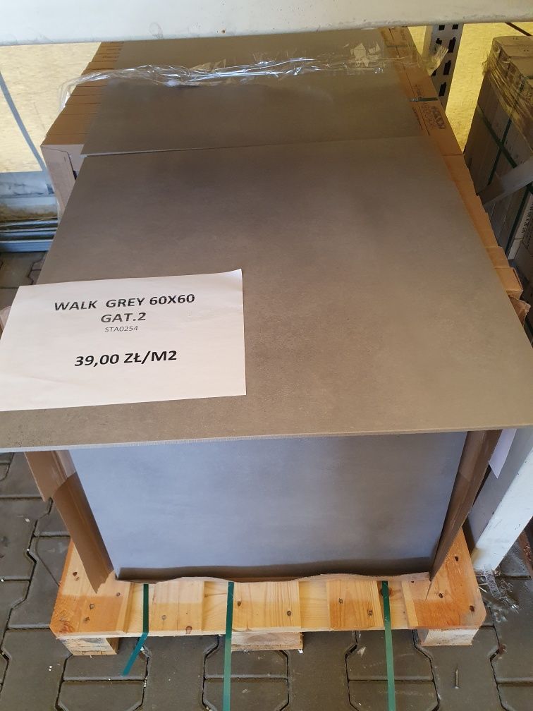 Płytki gresowe Walk Grey 60x60 gat.2 Stargres