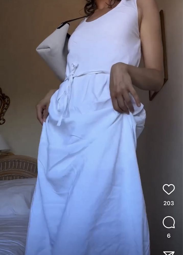 Біла сукня льон віскоза
