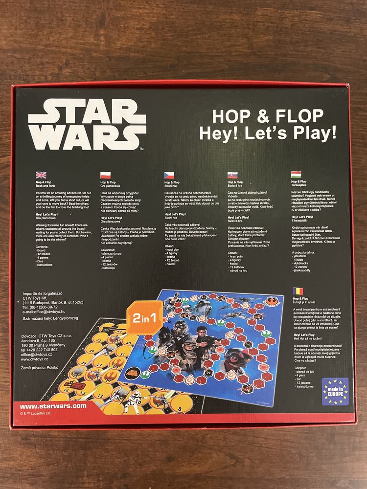 Star War gra planszowa Hop & Flop