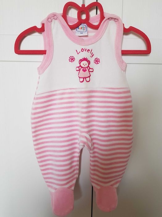 Ползунки велюровые / полукомбинезон фирмы berti (Германия) 50р