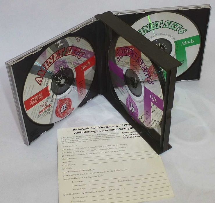 AMINET SET 6 zestaw oprogramowania Amiga 4CD 1998r płyty stan idealny