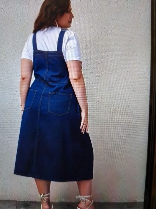 Продам джинсовий сарафан батал.