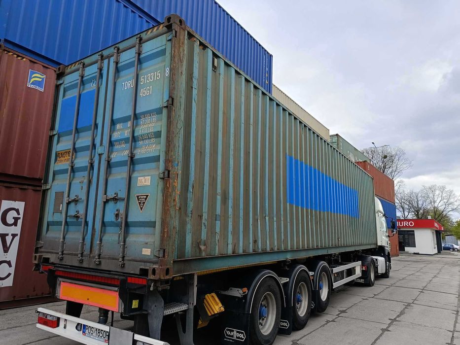 Kontener morski magazyn 40'HC 12 metrowy używany sprawny dobry stan
