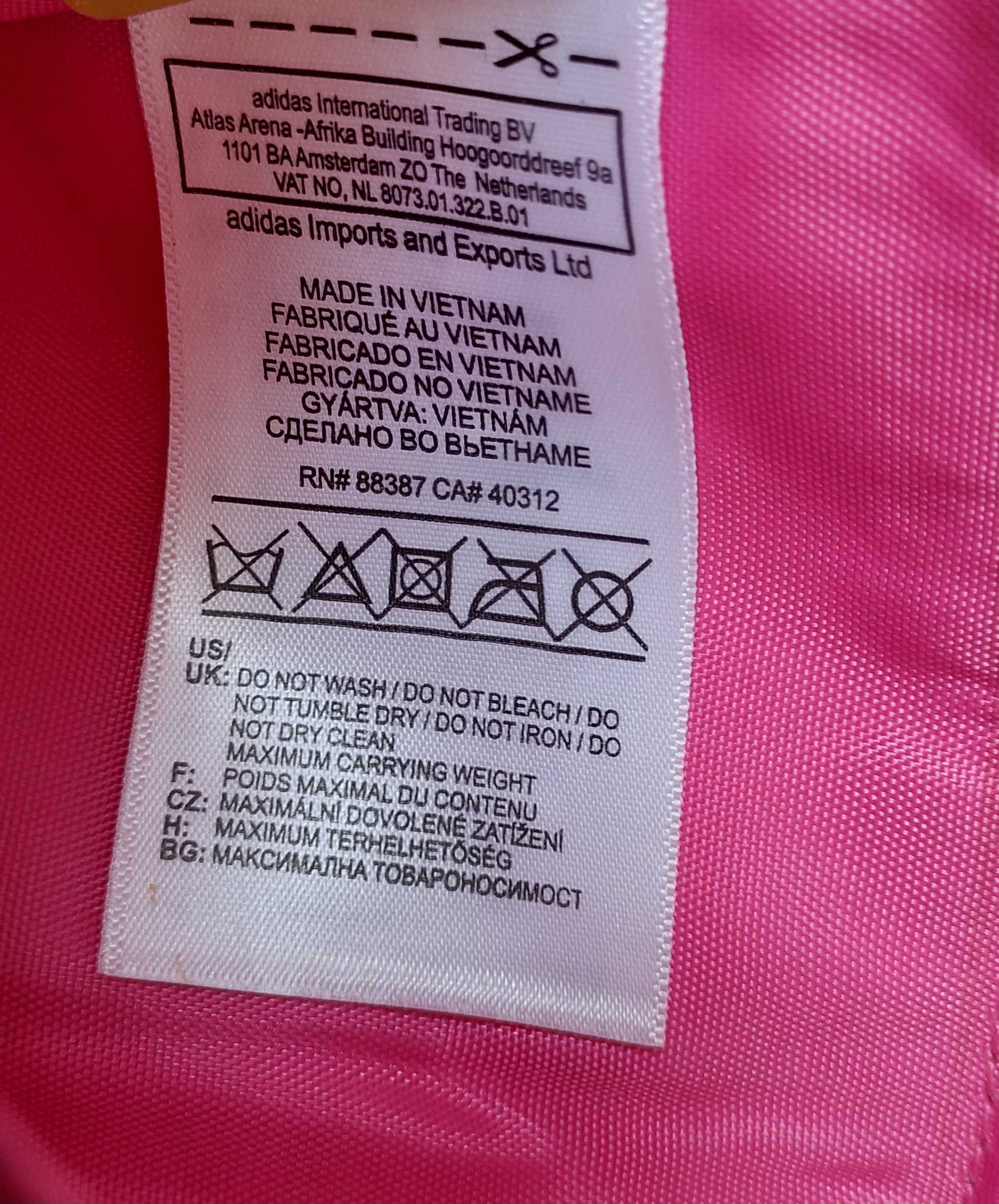 Różowy portfel ADIDAS