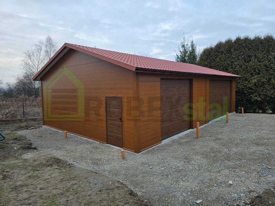 garaż ocieplany z płyty warstwowej PIR 6x5,80 do 35m2 na zgłoszenie