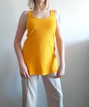 Żółta bluzka, koszulka na ramiączkach Zara L-XL