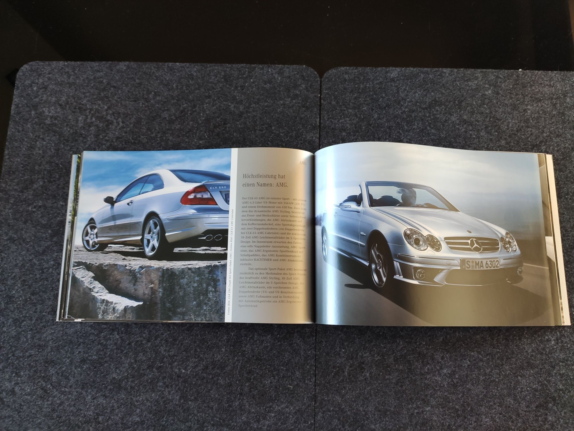 Mercedes-Benz CLK c209 a209 prospekt katalog folder
