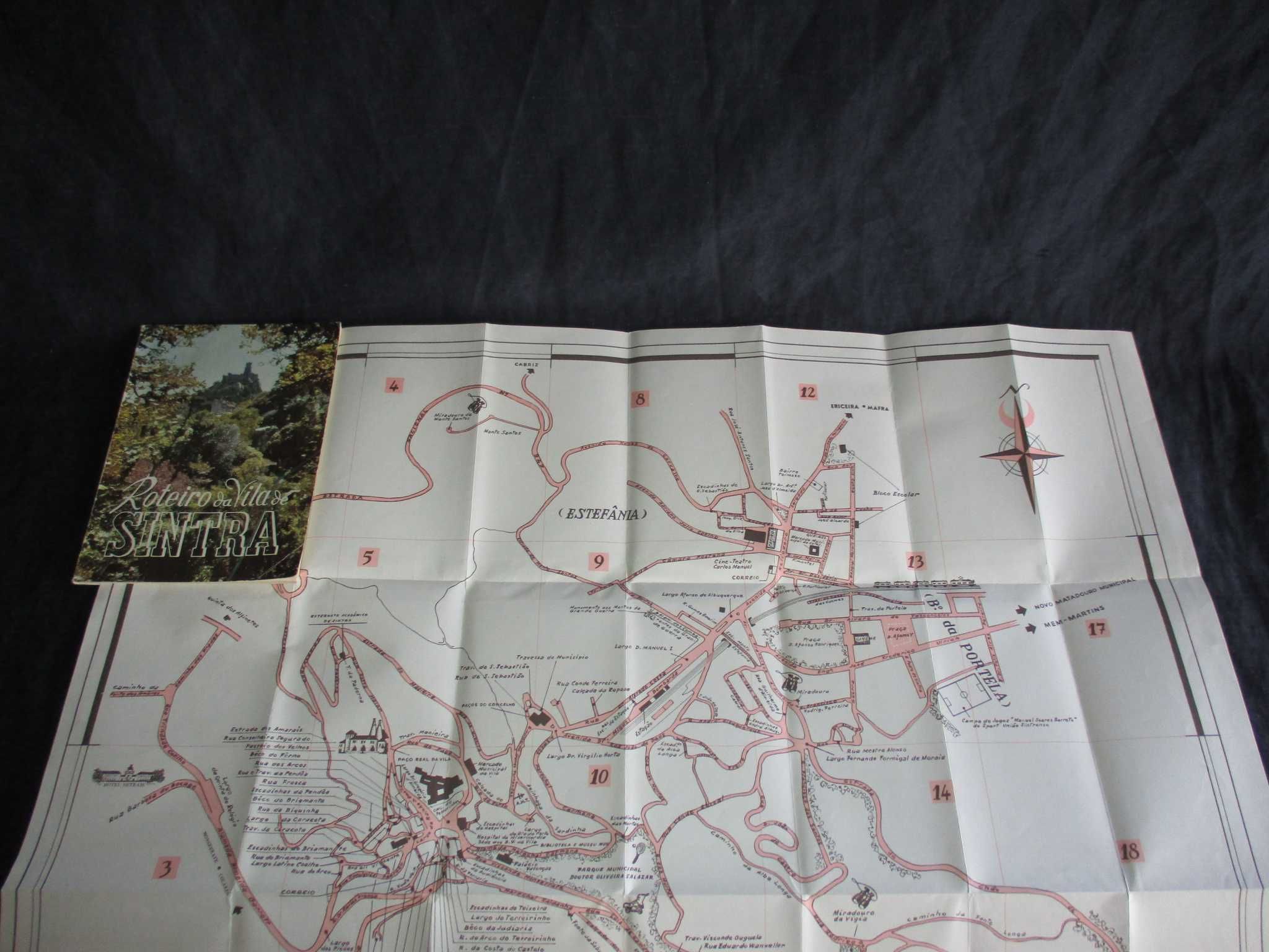 Livro Roteiro da Vila de Sintra 1960 com postais
