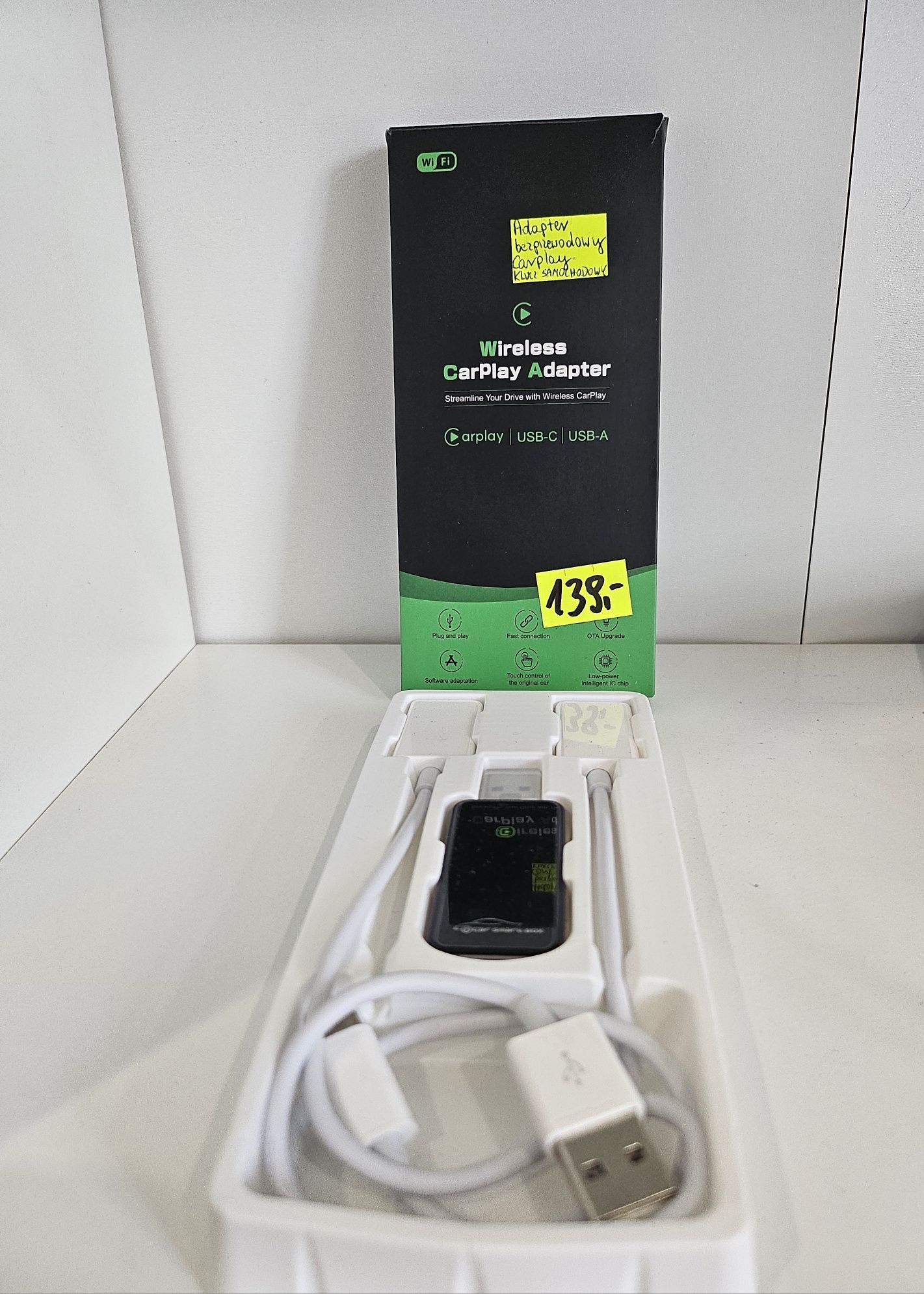 Adapter Bezprzewodowy Carplay KLUCZ SAMOCHODOWY