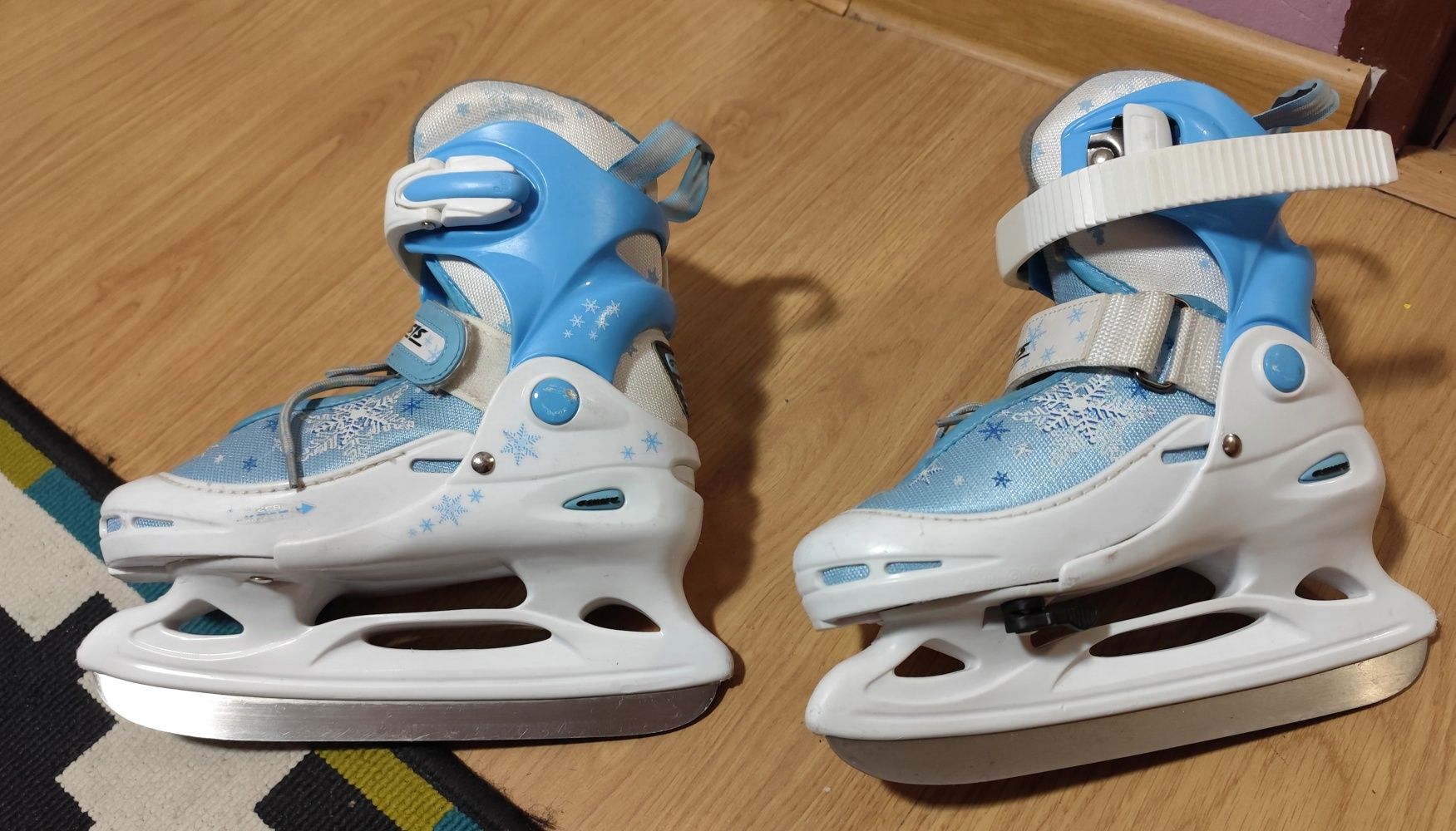 Łyżwy dziecinne regulowane rozmiar 30-33 unisex dla dziecka 4-7 lat