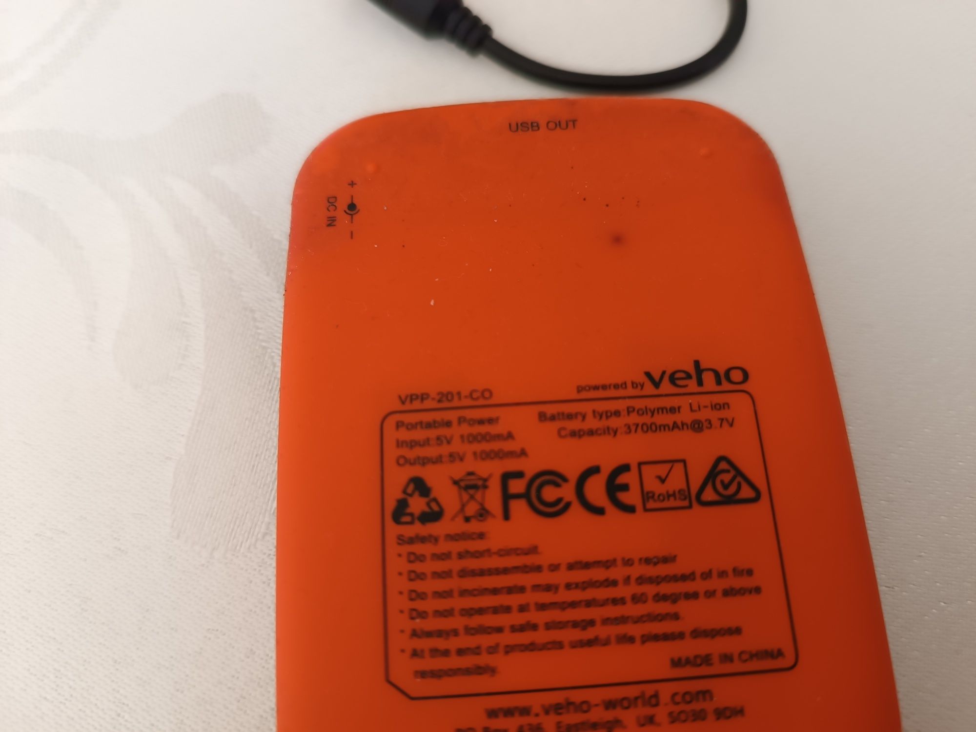 Power bank Verto 3700mAh