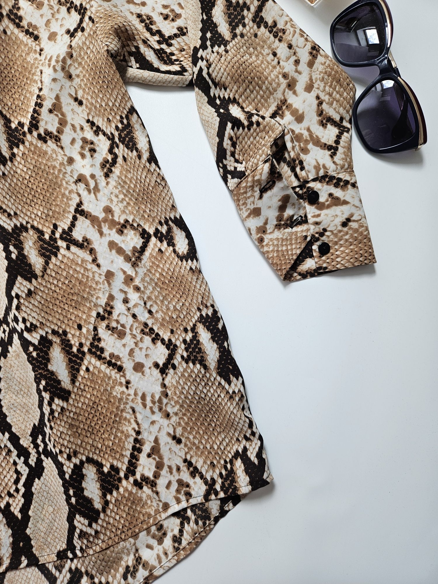 Koszula damska print snake M&S Collection 38 M virall lato koszula