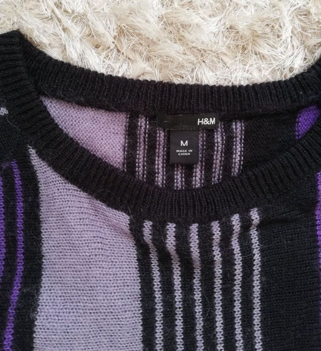 Sweter w paski h&m, nowy