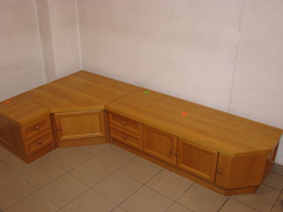 Meblościanka regał segment witryna komoda szafki - niższa cena