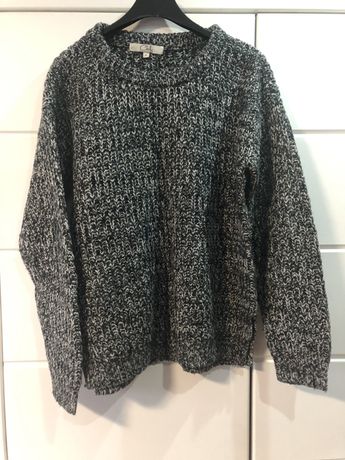 Czarno-biały sweter Ckh
