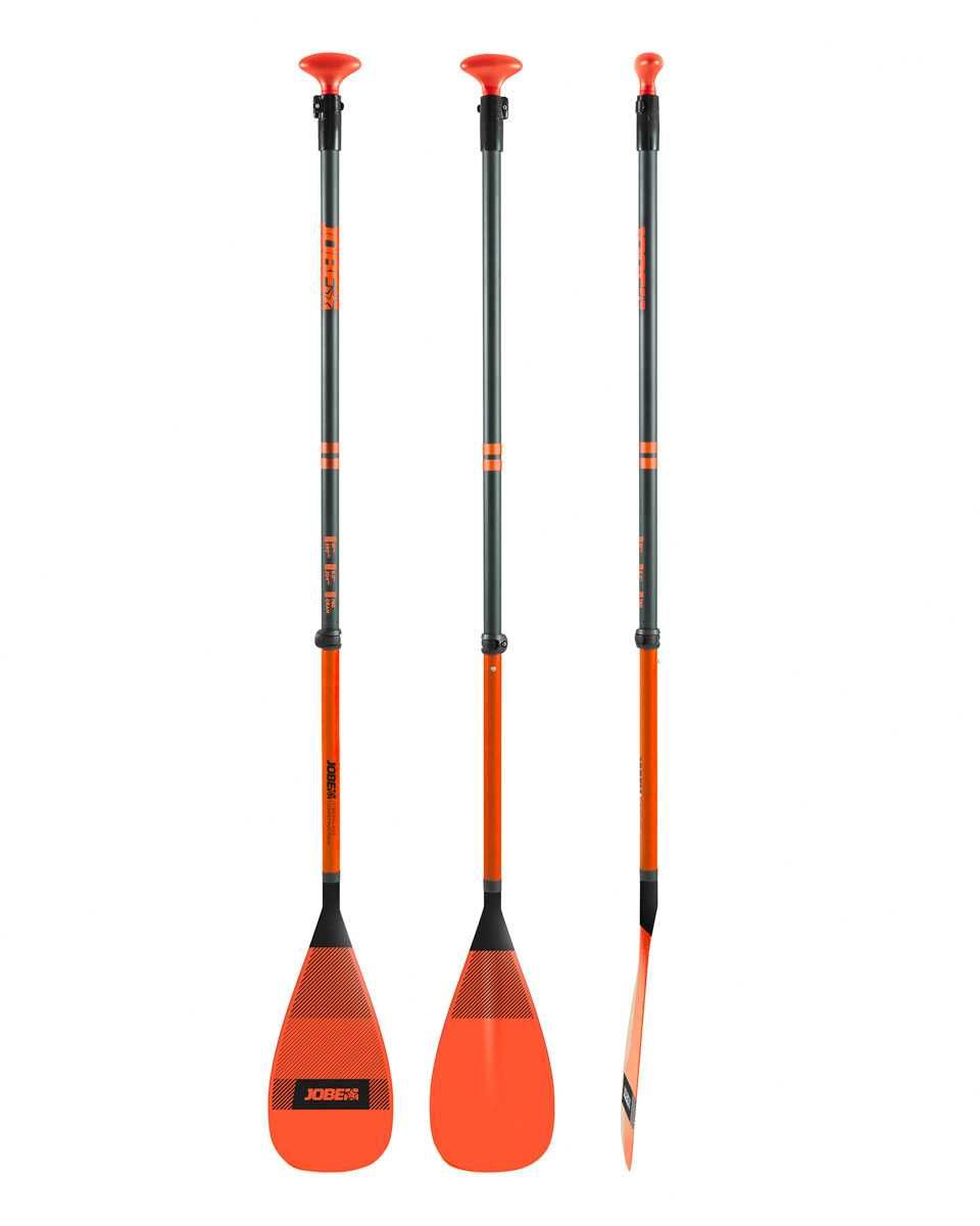 Wiosło SUP JOBE 3-częściowe 20% węgla - węglowe / Fiberglass orange