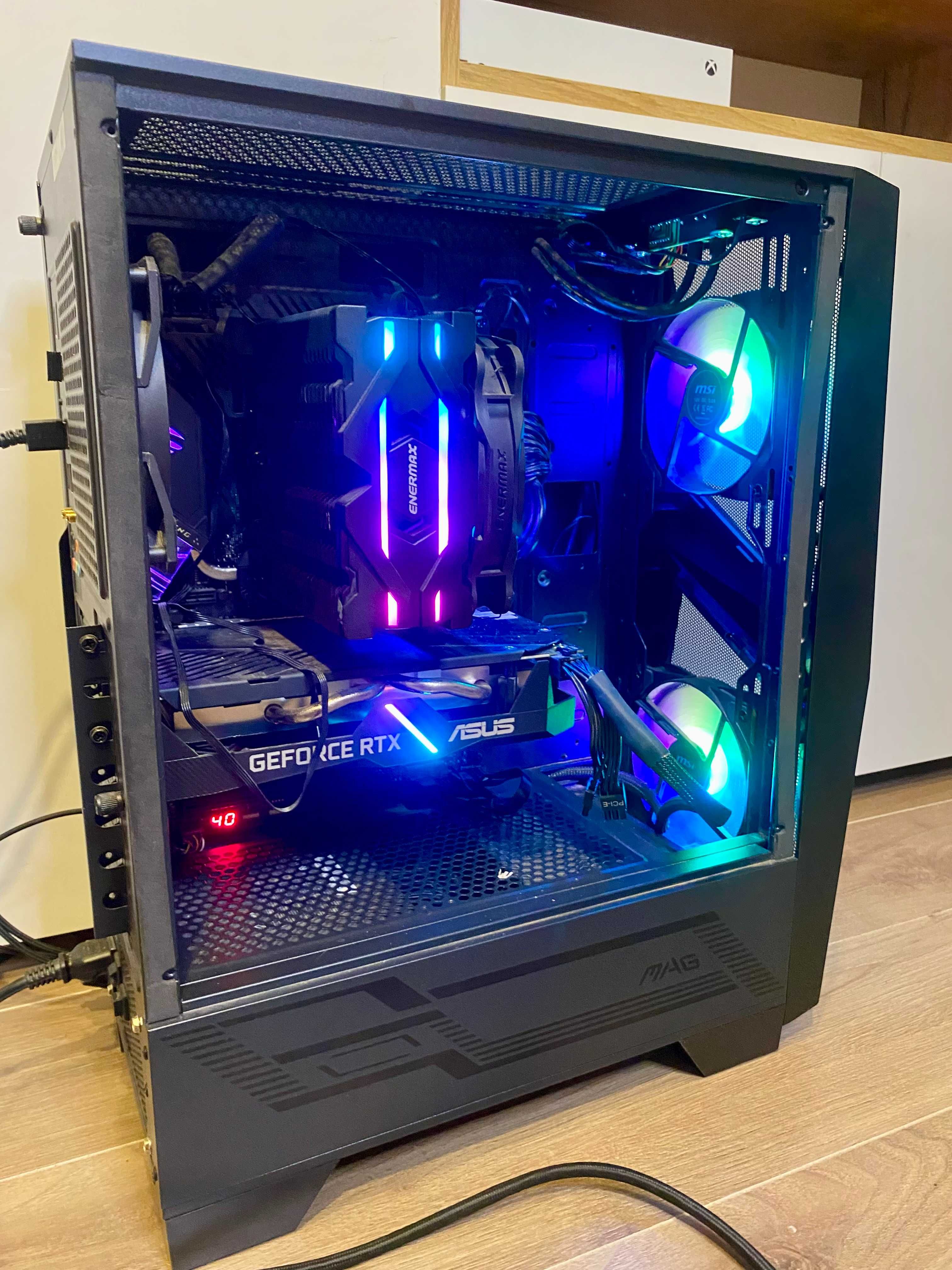 Komputer ASUS ROG RTX 2060, i7 10700K, 24GB RAM, 1TB SSD + Klawiatura