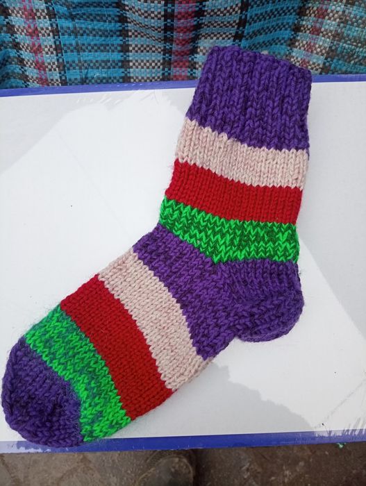 Носки вязаные, тёплые